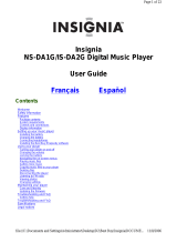 Insignia NS-DA1G - Sport 1 GB Digital Player Manuel utilisateur