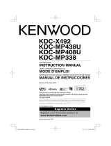Kenwood KDC-X492 - eXcelon Radio / CD Le manuel du propriétaire