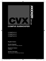 Kicker 2010 CompVX Subwoofers Manuel utilisateur