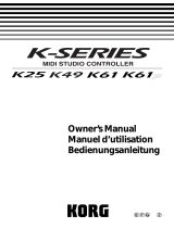 Korg K-Series Manuel utilisateur