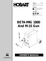 Hobart Welding Products BETA-MIG 1800 Manuel utilisateur