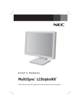 NEC LCD1960NX Manuel utilisateur