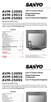 Sanyo AVM-1309S, AVM-1901S, AVM-2509 Manuel utilisateur
