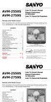Sanyo AVM-2550S, AVM-2759S Manuel utilisateur
