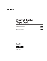 Sony DTC-A6 Manuel utilisateur