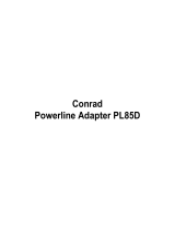 Conrad Powerline Adapter PL85D Manuel utilisateur