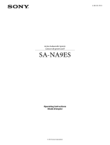 Sony SA-NA9ES Le manuel du propriétaire