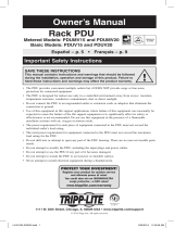 Tripp Lite Select Rackmount PDUs Le manuel du propriétaire