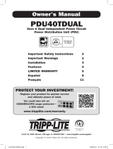 Tripp Lite PDU40TDUAL PDU Le manuel du propriétaire