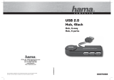 Hama USB 2.0 Hub 1:4, black Manuel utilisateur