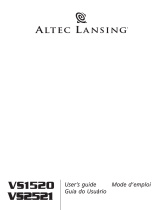 Altec Lansing VS2521 Manuel utilisateur