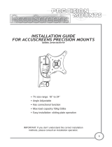 AccuScreens APM1024WTR Guide d'installation