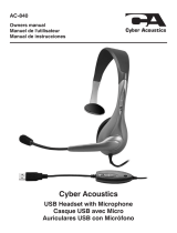 Cyber Acoustics AC-840 Manuel utilisateur