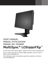 NEC Multisync LCD1990FXP-BK Manuel utilisateur