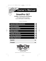 Tripp Lite SMART3000SLT Le manuel du propriétaire
