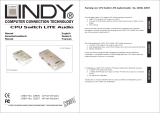 Lindy CPU Switch LITE AUDIO 4 Port Guide d'installation