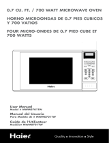 Haier MWM0701TW - 0.7 cu. Ft. 700 Watt Touch Microwave Manuel utilisateur