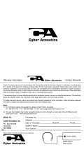 Cyber Acoustics ACM-500 Le manuel du propriétaire
