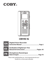 COBY electronic CXR190-1G Manuel utilisateur