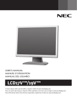 NEC LCD19V-BK Manuel utilisateur
