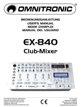 Omnitronic EX-840 Manuel utilisateur