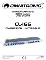 Omnitronic CL-166 Compressor/limiter/gate Manuel utilisateur