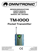 Omnitronic TM-1000 Manuel utilisateur