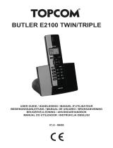 Topcom Butler E2100 Le manuel du propriétaire