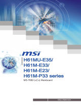 MSI H61M-E33 Manuel utilisateur