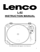 Lenco L-82 Le manuel du propriétaire