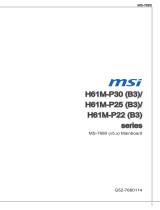 MSI H61M-P22 (B3) Manuel utilisateur