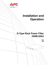 APC APC A/V G-Type Rack Power Filter: G50B Manuel utilisateur