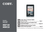 COBY electronic MID7120-4G Manuel utilisateur