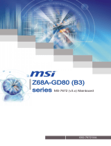 MSI Z68A-GD80 (B3) Manuel utilisateur
