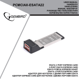 Gembird PCMCIAX-ESATA22 Manuel utilisateur