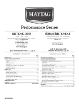 Maytag MEDE500VW - Performance Series 27 Inch Electric Dryer Manuel utilisateur
