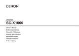 Denon SC-X1000 Le manuel du propriétaire