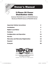 Tripp Lite High Voltage 3-Phase PDU Le manuel du propriétaire