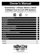 Tripp Lite SmartOnline SU30K3/3INTXR5 Manuel utilisateur