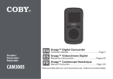 COBY electronic SNAPP CAM3005 Series Manuel utilisateur