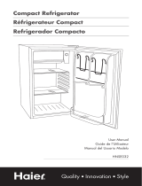 Haier Compact Refrigerator Manuel utilisateur