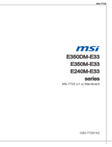 MSI E350DM-E33 Manuel utilisateur