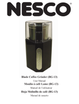 Nesco Blade Coffe Grinder Manuel utilisateur