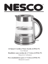 Nesco Glass Electric Water Kettle (1.7 Liter) Manuel utilisateur