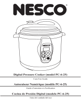 Nesco  6 Liter 3-in-1 Digital Pres. Cooker Manuel utilisateur
