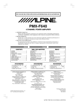 Alpine pmx f640 Le manuel du propriétaire