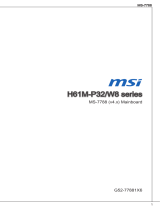 MSI H61M-P32/W8 Manuel utilisateur