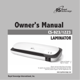 Royal Sovereign Laminator CS-923/CS-1223 Manuel utilisateur