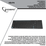 Gembird KB-P4-DE Manuel utilisateur