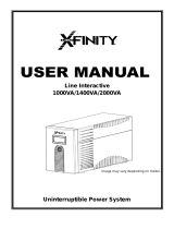 Xfinity Interactive 1000VA Manuel utilisateur